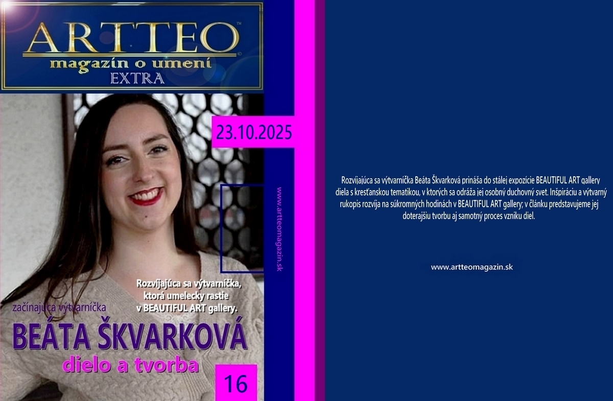 Beáta Škvarková – objavený talent, ktorý BEAUTIFUL ART gallery uviedla do sveta sakrálnej maľby